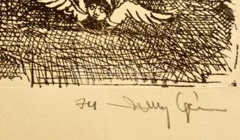 Olvashatatlan jelzéssel: Illusztráció. Algráfia, papír, 37×23 cm