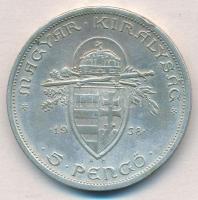 1938. 5P Ag "Szent István" T:2,2- kis ph.
Adamo P8.1