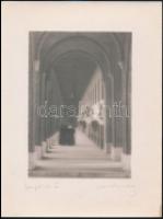 1931 Szegedi árkádsor, jelzett, vintage fotóművészeti alkotás, 24x18 cm