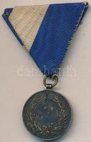 ~1900. "Magyar Bicycle Club Hunnia - Budapest 1891" jelzetlen Ag díjérem mellszalagon (~9,...