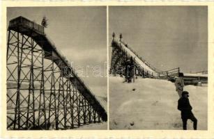 Volóc, Volovec; Síugrósánc télen. Schönfeld Henrik kiadása / ski jumping track, winter sport