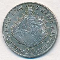 1848B 20kr Ag "V. Ferdinánd" T:2,2- kis ph.
Adamo B5