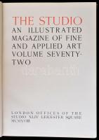 1918 The Studio an Illustrated Magazine- of Fine & Applied Art. Volume LXXII, 12+170 p. Kiadói k...