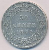 Új-Fundland 1899. 50c Ag "Viktória" T:2-
New Foundland 1899. 50 Cents Ag "Victoria&q...