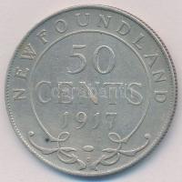 Új-Fundland 1917C 50c Ag "Viktória" T:2,2-
New Foundland 1917C 50 Cents Ag "Victoria...