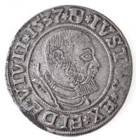 Porosz Hercegség 1537. 1Gr Ag &quot;Brandenburgi Albert&quot; (1,98g) T:2,2- Duchy of Prussia 1537. 1 Groschen Ag &quot;Albrecht von Brandenburg&quot; (1,98g) C:XF,VF