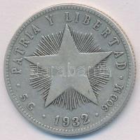 Kuba 1932. 20c Ag T:2
Cuba 1932. 20 Centavos Ag C:XF
Krause KM#13.2