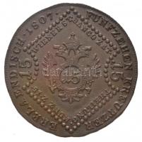 1807B 15kr Cu "I. Ferenc" T:1-,2