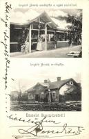 1905 Buziásfürdő, Buzias; Loydolt Henrik vendéglője a nyári szaletlivel, étterem. Kiadja Nosek Gusztáv / restaurant, garden, summer house