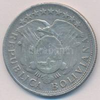 Bolívia 1900MM 50c Ag T:2
Bolivia 1900MM 50 Centavos Ag C:XF
Krause KM#175.1