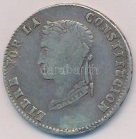 Bolívia 1855MJ 4S Ag (13,25g) T:2-,3 lyuktömött
Bolivia 1855MJ 4 Soles (13,25g) C:VF,F plugged hole...