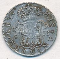 Spanyolország 1825JB 2R Ag "VII. Ferdinánd" (5,89g) T:2,2- ü.
Spain 1825JB 2 Reales Ag &q...