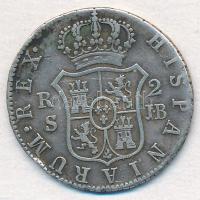 Spanyolország 1827JB 2R Ag "VII. Ferdinánd" (5,56g) T:2- patina
Spain 1827JB 2 Reales Ag ...