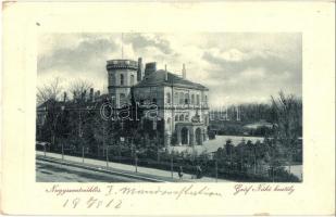 1912 Nagyszentmiklós, Sannicolau Mare; Gróf Nákó kastély. W.L. Bp. 6714. Wiener Náthán kiadása / castle  (EK)