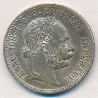 Ausztria 1877. 1Fl Ag "Ferenc József" T:1- ph. Austria 1877. 1 Florin Ag "Franz Joseph" C:AU edge error Krause KM#2222