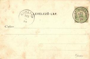 1903 Budapest II. Hűvösvölgy villamos vasút. Divald Károly 306. sz. (EK)