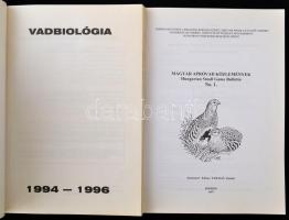 Vegyes könyvtétel, 2 db: 

Magyar Apróvad Közlemények. Hungarian Small Game Bulletin No. 1. Szerk....