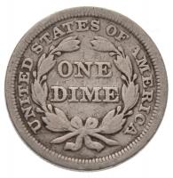 Amerikai Egyesült Államok 1857. 1d Ag (2,43g) T:3
USA 1857. 1 Dime Ag (2,43g) C:F
Krause KM#A63.2