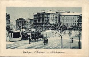 Budapest Kálvin tér télen