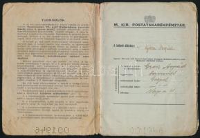 1943-1946 Iskolai ellenőrző + postatakarékpénztári betétkönyv