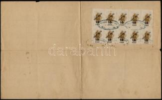 1945 Mezőkeresztes, az elveszett állami anyakönyv kivonati pótlására kibocsátott 2 db (házassági és ...