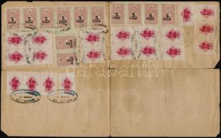 1945 Mezőkeresztes, az elveszett állami anyakönyv kivonati pótlására kibocsátott 2 db (házassági és ...