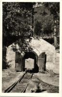 Nagybánya, Baia Mare; A kereszthegyi bánya bejárata, csille. Kiadja Frankovits / Mina Dealul Crucii / mine entrance, adit, mine cart