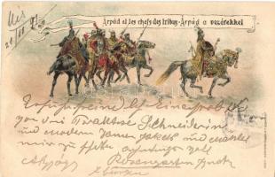 1897 Árpád a vezérekkel, Ezredéves Országos Kiállítás, 2Kr brown Ga. litho