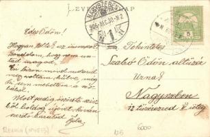 1906 Szászrégen, Reghin; Fő tér, Arnold Müller cukrászdája, üzletek. Kiadja G. Heiter / main square,...