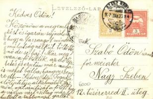 1907 Szászrégen, Reghin; Ev. Kirche und Mädchenschule / Evangélikus templom és leányiskola. Kiadja G...