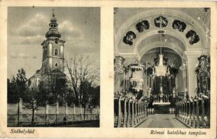 Székelyhíd, Sacueni; Római katolikus templom, belső, oltár / Catholic church, interior, altar (EB)