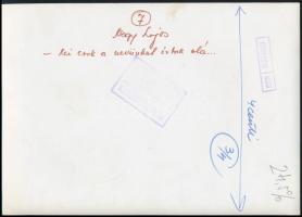 cca 1960-1980 4 db szociofotó, kettő hátulján pecséttel jelzett (Kotroczó István / Magyar Ifjuság), ...