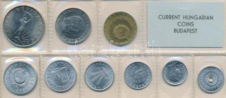 1974. 2f-10Ft (9xklf) érmés forgalmi sor fóliatokban T:1 Adamo FO7