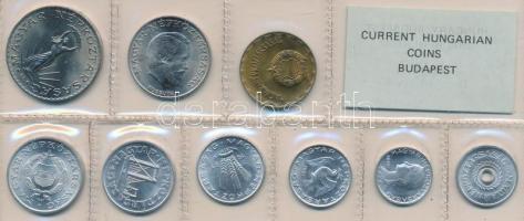 1981. 2f-10Ft (9xklf) érmés forgalmi sor fóliatokban T:1 Adamo FO14