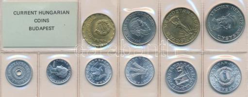 1989. 2f-20Ft (10xklf) érmés forgalmi sor fóliatokban T:1 Adamo FO22