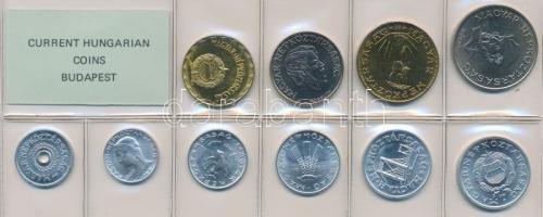 1987. 2f-20Ft (10xklf) érmés forgalmi sor fóliatokban T:1 Adamo FO20