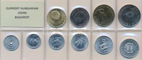 1986. 2f-20Ft (10xklf) érmés forgalmi sor fóliatokban T:1 Adamo FO19