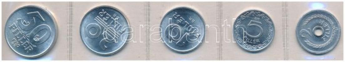 1990. 2f-50f (5xklf) forgalmi sor fóliatokban T:1