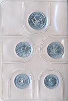 1989. 2f-20Ft 9klf "Magyar Népköztársaság" forgalmi érméi sötétkék műbőrtokban T:1
Adamo ...