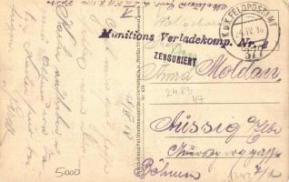 Odobesti, Blick auf die Weinberge / vineyards, grapes + Munitions Verladekomp Nr. 8. K.u.K. Feldpost...