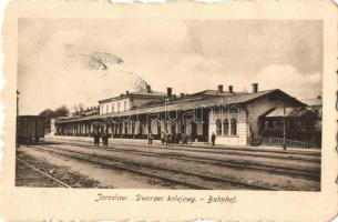 Jaroslaw, Jaruslau; Dworzec kolejowy / Bahnhof / railway station, wagons + 1916 K.u.K. Reservespital 2/4