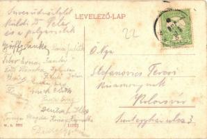 Zalatna, Zlatna; Posta utca, Román ortodox templom. W. L. 3202. / street view, Romanian Orthodox chu...