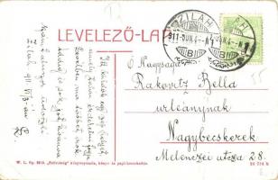 Zilah, Zalau; Park részlet a Tuhutum emlék szoborral, fogház, börtön. W. L. Bp. 2319. Kiadja a &quot...