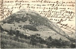 1907 Déva, Deva; vár / Cetatea / castle (EK)