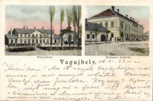 Vágújhely Hotel and railway-station