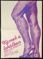 1983 Helényi Tibor (1946-2014): Kémek a lokálban. Őrült nők ketrece 2, francia-olasz film plakát, hajtott, 58x41,5 cm