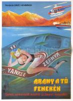 1984 Németh Kornélia (?-): Arany a tó fenekén, ausztrál-új-zélandi film plakát, hajtott, 56x40 cm