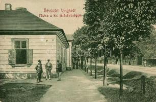 Vinga, Fő utca, Kir. Járásbíróság. W.L. Bp. 5434. / main street, court