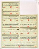 Budapest 1923. "Ganz és Társa-Danubius Gép-, Waggon- és Hajó-Gyár Részvénytársaság" öt dar...