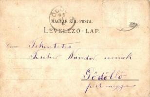 1896 (Vorläufer!!!) Fiume, Tersatto, Hafen / Trsat castle, ship station, port. Carlo Spiess & Co...